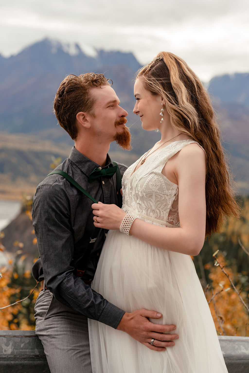Sutton Valley Alaska Wedding Couple